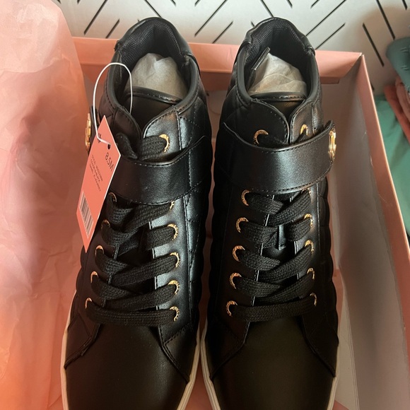 Juicy Couture Black Quilted Wedge Sneakers - Picture 11 of 11
